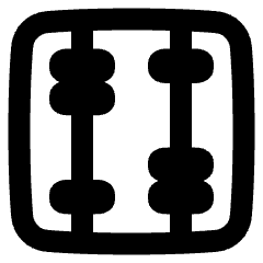 Abacus Vertical Icon from Plump Remix Set