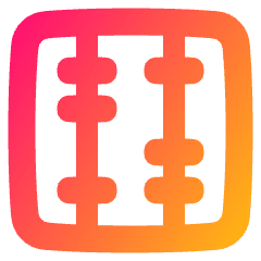 Abacus Vertical Icon from Plump Gradient Set