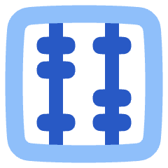 Abacus Vertical Icon from Plump Flat Set
