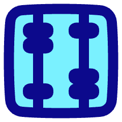 Abacus Vertical Icon from Plump Pop Set
