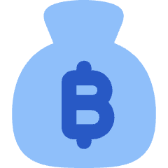Bag Bitcoin Icon from Flex Flat Set