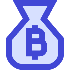 Bag Bitcoin Icon from Sharp Duo Set
