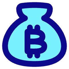 Bag Bitcoin Icon from Plump Pop Set