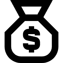 Bag Dollar Icon from Sharp Remix Set