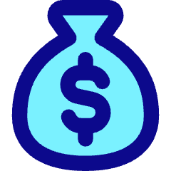 Bag Dollar Icon from Core Pop Set