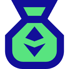 Bag Ethereum Icon from Sharp Pop Set