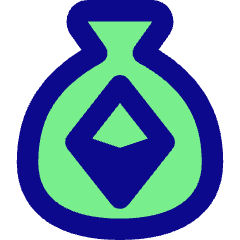 Bag Ethereum Icon from Core Pop Set