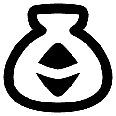 Bag Ethereum Icon from Plump Remix Set