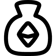 Bag Ethereum Icon from Flex Line Set