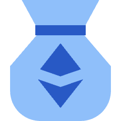 Bag Ethereum Icon from Sharp Flat Set
