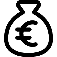 Bag Euro Icon from Core Line Set