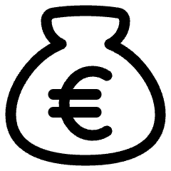 Bag Euro Icon from Plump Line Set