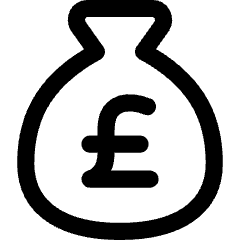 Bag Pound Icon from Core Line Set