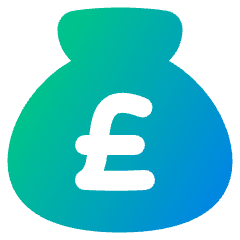 Bag Pound Icon from Plump Gradient Set