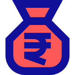 Bag Rupee Icon from Sharp Pop Set