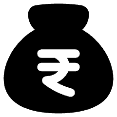 Bag Rupee Icon from Plump Solid Set