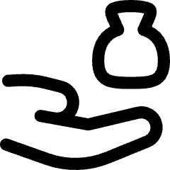 Bag Share Icon from Flex Line Set