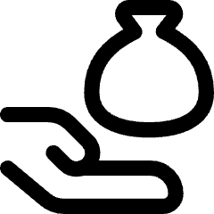 Bag Share Icon from Core Line Set