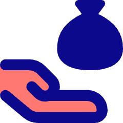 Bag Share Icon from Core Pop Set