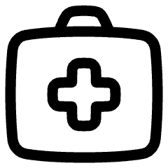 Bag Suitcase Add Plus Icon from Plump Line Set