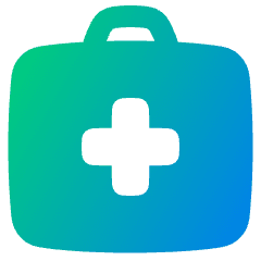 Bag Suitcase Add Plus Icon from Plump Gradient Set
