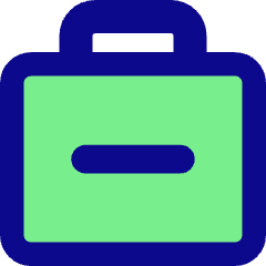 Bag Suitcase Remove Subtract Icon from Core Pop Set