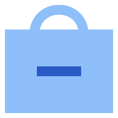 Bag Suitcase Remove Subtract Icon from Sharp Flat Set