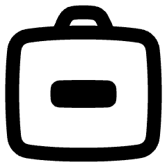 Bag Suitcase Remove Subtract Icon from Plump Remix Set