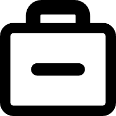 Bag Suitcase Remove Subtract Icon from Core Remix Set