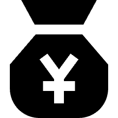 Bag Yen Icon from Sharp Solid Set