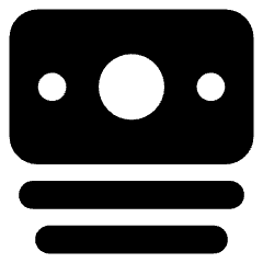 Bill 1 Icon from Core Solid Set