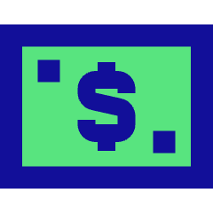 Bill Dollar 2 Icon from Sharp Pop Set