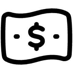 Bill Dollar 2 Icon from Plump Line Set