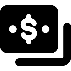 Bill Dollar 4 Icon from Core Solid Set