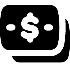 Bill Dollar 4 Icon from Flex Solid Set