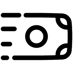 Bill Send Icon from Plump Line Set