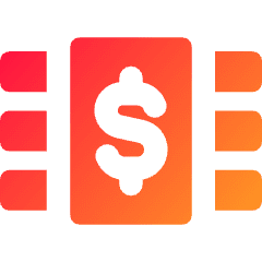 Bill Stack Icon from Core Gradient Set