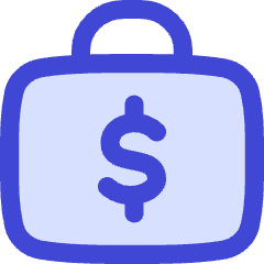 Briefcase Dollar Icon from Flex Duo Set