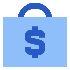 Briefcase Dollar Icon from Sharp Flat Set