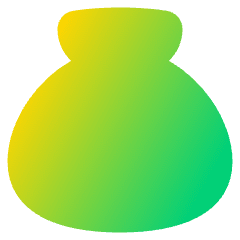 Cash Bag Solo Icon from Plump Gradient Set