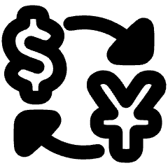 Cash Exchange Rate Icon from Plump Remix Set