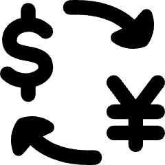 Cash Exchange Rate Icon from Flex Solid Set