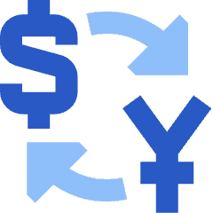 Cash Exchange Rate Icon from Sharp Flat Set