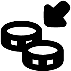 Cash Income Icon from Plump Remix Set