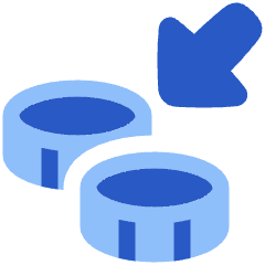 Cash Income Icon from Plump Flat Set