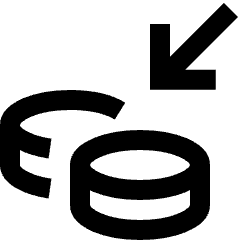 Cash Income Icon from Sharp Line Set