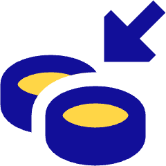 Cash Income Icon from Sharp Pop Set