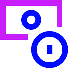 Cash Money Currency Icon from Sharp Neon Set