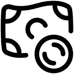 Cash Money Currency Icon from Plump Line Set