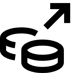 Cash Outgoing Icon from Sharp Line Set